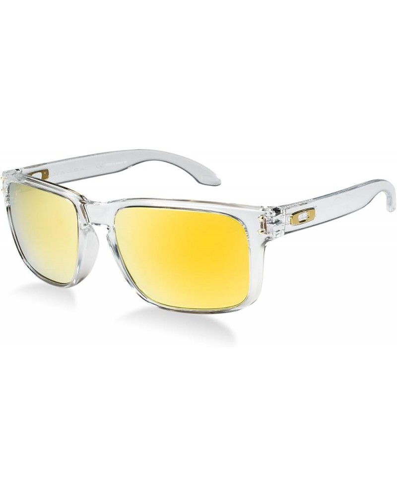 Men's Oo9102 Holbrook Polarized Square Sunglasses Transparent $75.03 Square