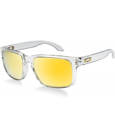 Men's Oo9102 Holbrook Polarized Square Sunglasses Transparent $75.03 Square