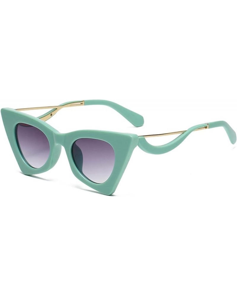 Women's Cat-Eye Sunglasses, Outdoor Holiday Glasses for Street Photography (Color : D, Size : Medium) Medium A $20.25 Designer