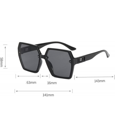 Large Frame Driving Sunglasses Outdoor Vacation Shade for Men and Women (Color : B, Size : Medium) Medium D $16.62 Designer