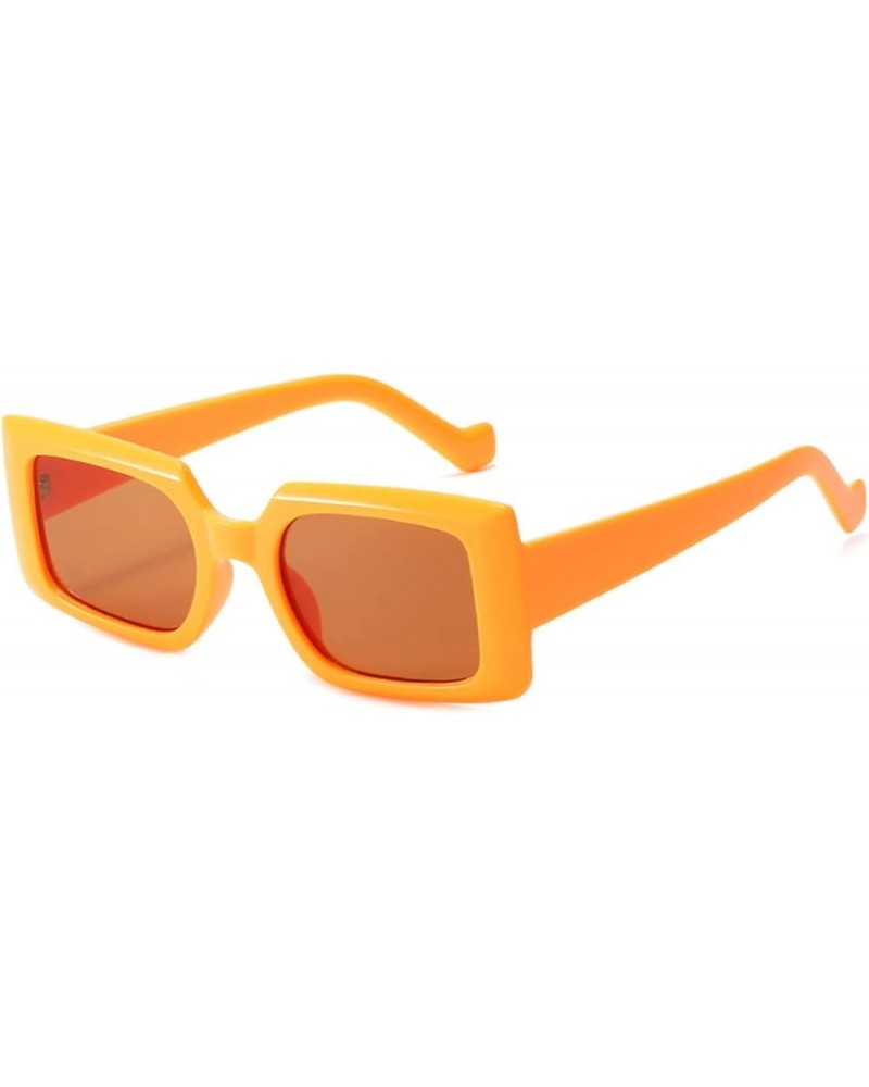 Square Retro Men and Women Outdoor Sunglasses, Sunshade Glasses for Vacation Driving (Color : D, Size : Medium) Medium E $11....