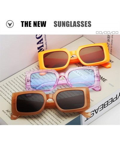 Square Retro Men and Women Outdoor Sunglasses, Sunshade Glasses for Vacation Driving (Color : D, Size : Medium) Medium E $11....