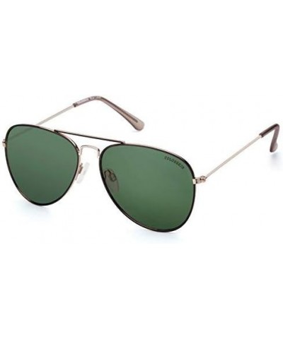 Round Fashion Sunglasses with colorful coating 100% UV protection Lens(Green) $10.32 Aviator