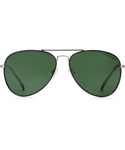 Round Fashion Sunglasses with colorful coating 100% UV protection Lens(Green) $10.32 Aviator