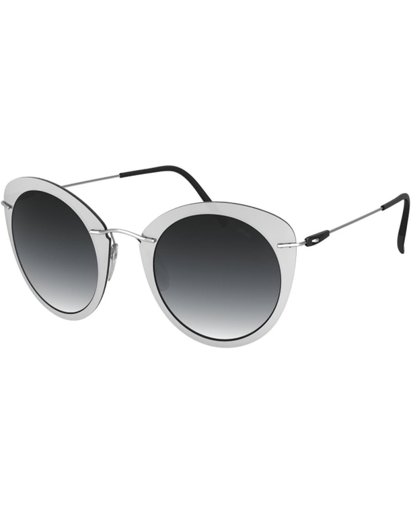 Silhouette INFINITY Sunglasses Collection, 8161, 8695, 8696, style may very Butterfly Rhodium Silky Matte / Grey Gradient Len...