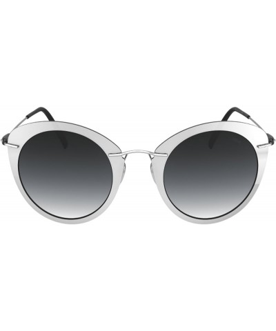 Silhouette INFINITY Sunglasses Collection, 8161, 8695, 8696, style may very Butterfly Rhodium Silky Matte / Grey Gradient Len...