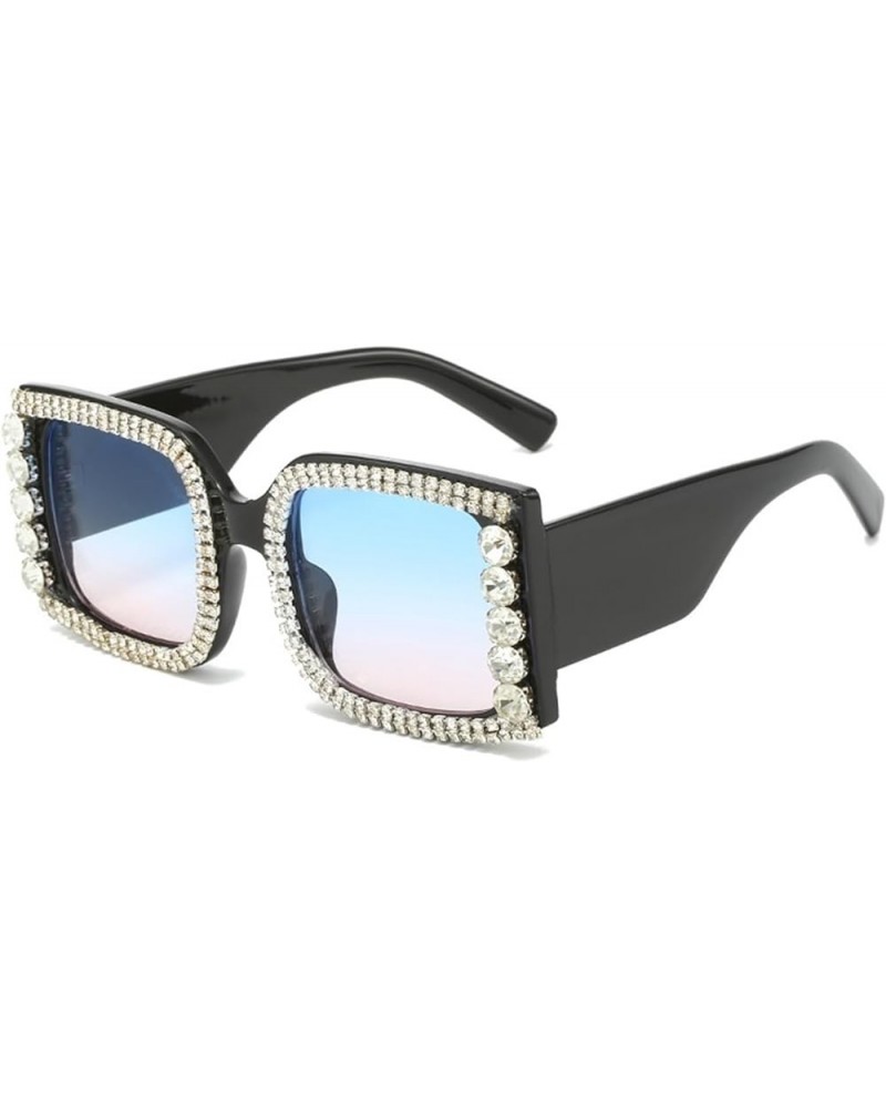 Trend Sunglasses Women Large Frame Square UV400 Sunglasses Gift B $14.78 Designer