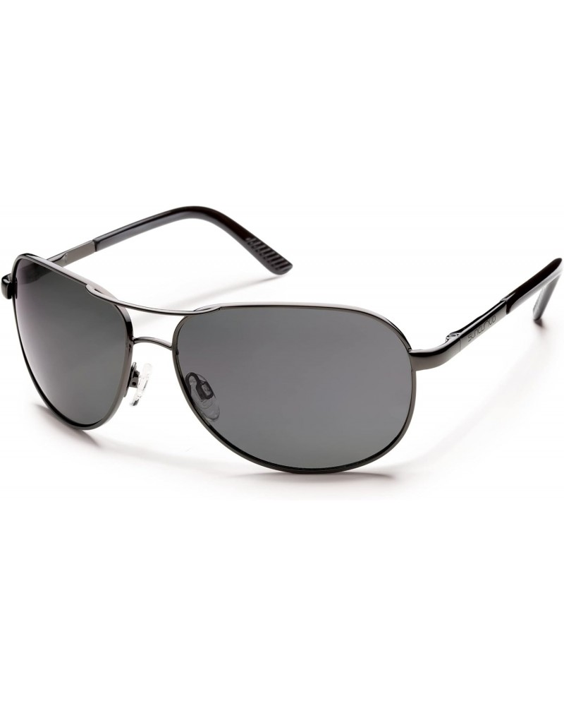 Suncloud Women's Aviator Metal Sunglasses - Gunmetal | Polarized Gray $16.31 Aviator