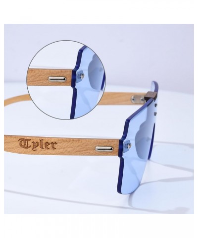 Custom Wood Sunglasses for Men and Women Personalized Sunglasses, UV Protected Color Lens Sunglasses Gifts Style 8 $22.39 Round