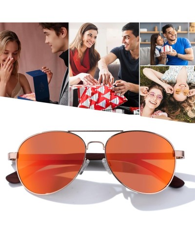 Custom Wood Sunglasses for Men and Women Personalized Sunglasses, UV Protected Color Lens Sunglasses Gifts Style 8 $22.39 Round