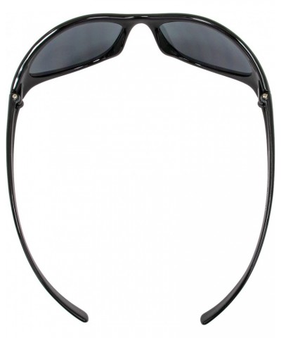 Women's Hen Sunglasses (Black Frame/Smoke Mirrored Lenses) $8.56 Designer