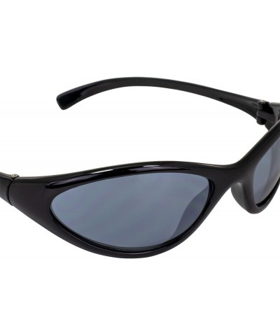 Women's Hen Sunglasses (Black Frame/Smoke Mirrored Lenses) $8.56 Designer