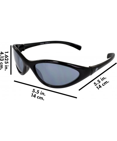 Women's Hen Sunglasses (Black Frame/Smoke Mirrored Lenses) $8.56 Designer