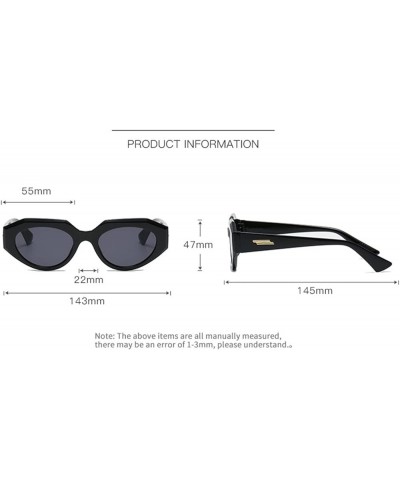 Men's and Women's Fashion cat Eye Outdoor Vacation Decorative Sunglasses (Color : 1, Size : 1) 1 5 $16.31 Sport