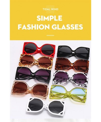 Fashion Street Shooting Decoration Large Frame Sunglasses Men and Women Outdoor Vacation Beach Sunglasses (Color : G, Size : ...