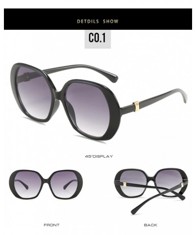 Large Frame Retro Metal Men and Women Sunglasses for Outdoor Vacation (Color : C, Size : Medium) Medium F $17.47 Designer