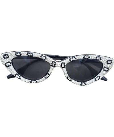 Luxury Rhinestone bling Sunglasses Women Cat Eye Diamond Designer Sun Glasses Ladies Glasses Shades Women White $9.78 Cat Eye