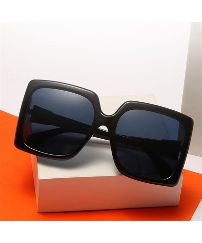 Fashion Large Frame Men and Women Sunglasses Street Shooting Outdoor Vacation Sunshade (Color : G, Size : Medium) Medium C $1...