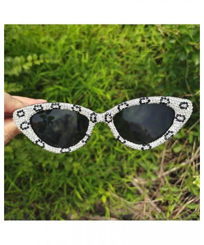 Luxury Rhinestone bling Sunglasses Women Cat Eye Diamond Designer Sun Glasses Ladies Glasses Shades Women White $9.78 Cat Eye