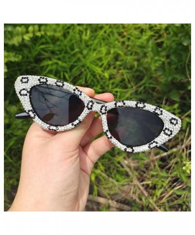 Luxury Rhinestone bling Sunglasses Women Cat Eye Diamond Designer Sun Glasses Ladies Glasses Shades Women White $9.78 Cat Eye