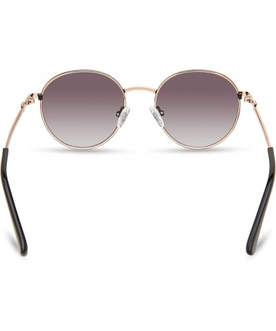 Women's Classic Round Sunglasses Gold/Smoke Mirror $20.24 Round