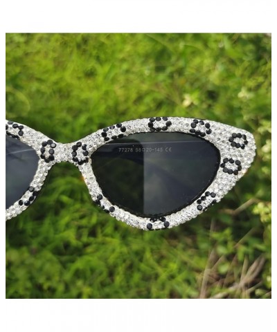 Luxury Rhinestone bling Sunglasses Women Cat Eye Diamond Designer Sun Glasses Ladies Glasses Shades Women White $9.78 Cat Eye