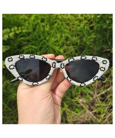 Luxury Rhinestone bling Sunglasses Women Cat Eye Diamond Designer Sun Glasses Ladies Glasses Shades Women White $9.78 Cat Eye