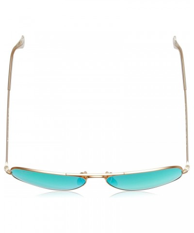 RB3025 Aviator Large Metal Icons Sung-Matte Gold/Crystal Green Mirror/OS $55.77 Aviator