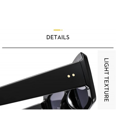 Small Frame Square Men and Women Sunglasses Outdoor Holiday Beach Sunglasses (Color : F, Size : 1) 1 Medium $14.74 Designer