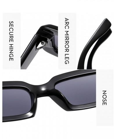 Small Frame Square Men and Women Sunglasses Outdoor Holiday Beach Sunglasses (Color : F, Size : 1) 1 Medium $14.74 Designer