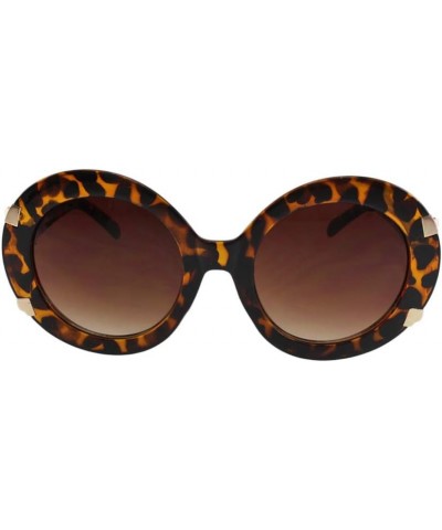 Astrid - Large Oversized Round Sunglasses Gold $9.89 Oversized