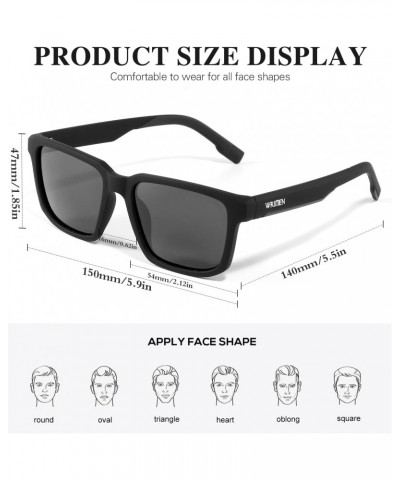 Polarized Square Sunglasses for Men and Women with UV400 Protection $8.54 Square