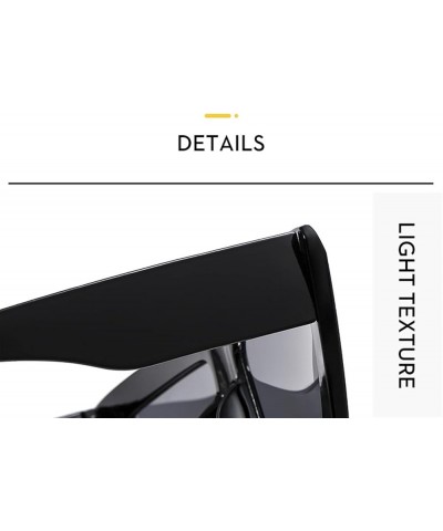 Square Hip Hop Street Shot Men and Women Sunglasses Outdoor Vacation Beach Sunglasses (Color : J, Size : 1) 1 G $13.85 Designer