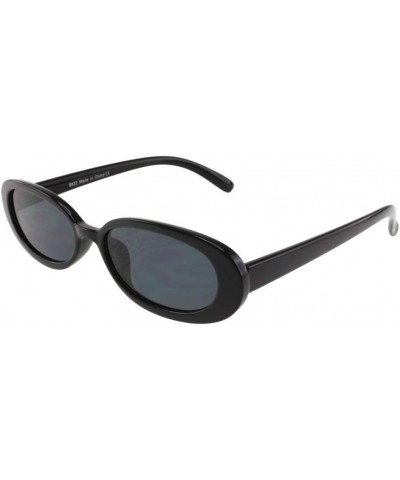 Blair - Womens Fashion Skinny Slim Oval Sunglasses Black $10.25 Cat Eye