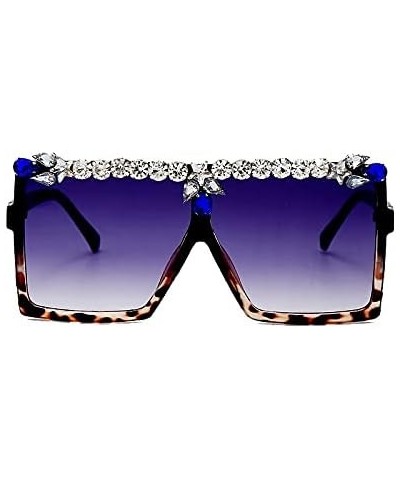 Oversized Square Sunglasses Women Fashion Diamond Sunglasses Men Retro Rhinestone Eyeglasses 5pink $18.45 Oversized