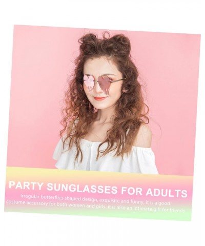 1 Pair Love Drop Glasses Metallic Sunglasses for Women Red Sunglasses Eyeglasses for Women Fashion Eyewear Party Sunglasses G...