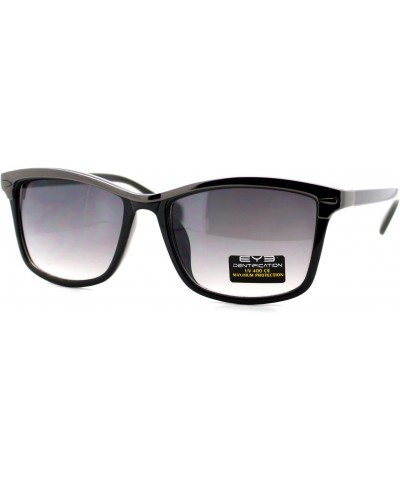 Designer Fashion Womens Sunglasses Rectangular Metal Top UV 400 Black Gunmetal $8.45 Rectangular