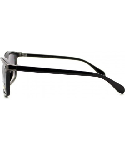 Designer Fashion Womens Sunglasses Rectangular Metal Top UV 400 Black Gunmetal $8.45 Rectangular