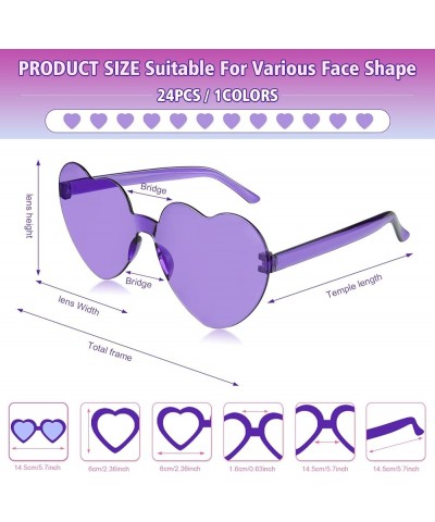 12 Pairs Navy Blue Heart Sunglasses for Women Rimless Heart Shaped Sunglasses Candy Heart Glasses for Party Favors 24 Pairs P...