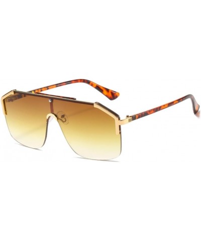 Irregular Frameless Mirrored One-piece Oversized Shades Sun Glasses Sunglasses Men Women 3 $25.74 Rectangular