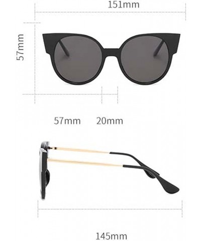 Fashion Cat Eye Men and Women Street Shot Sunglasses, Outdoor Vacation Beach Glasses (Color : G, Size : Medium) Medium E $22....