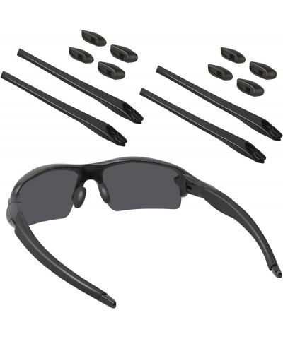 Sock Kits Earsocks & Nosepieces for Oakley Flak 2.0 OO9295/Flak 2.0 XL OO9188 Sunglasses - White Black + Black $9.89 Designer