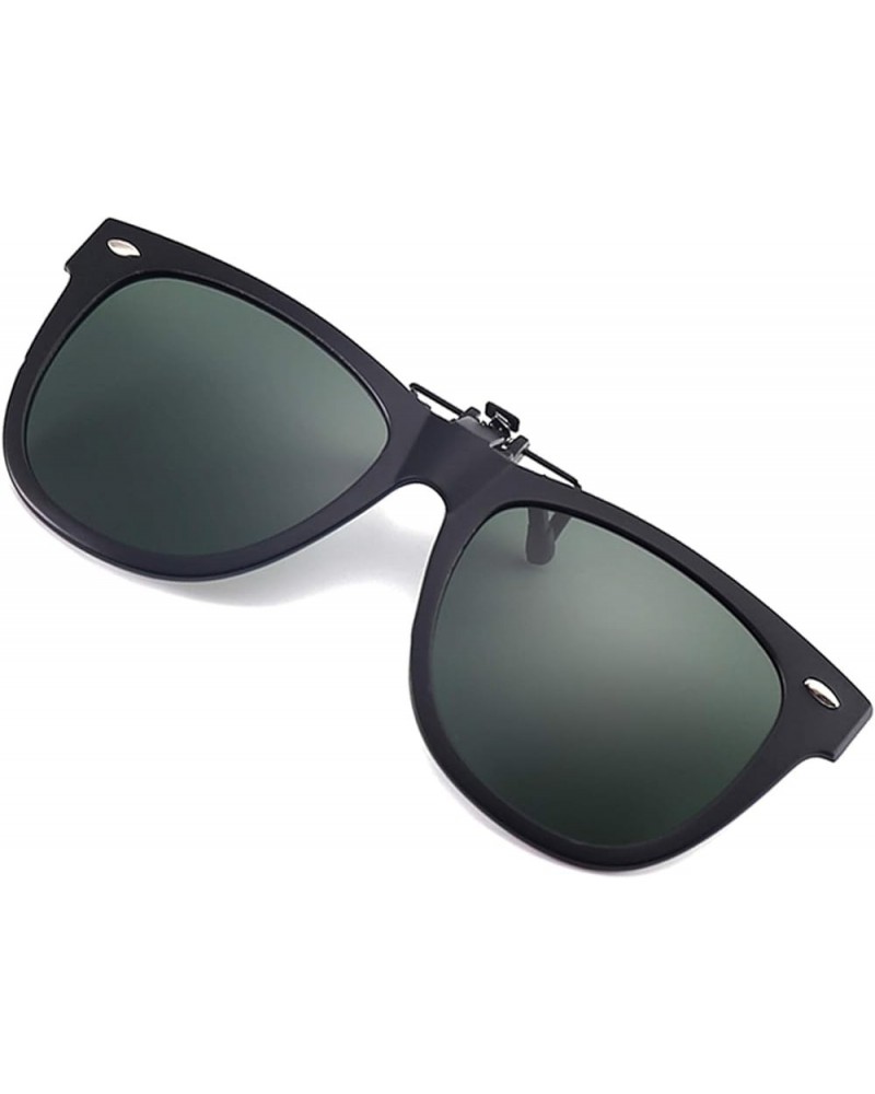 Polarized Clip On Sunglasses Over Prescription Glasses Anti-Glare UV Protection Fishing Driving Sunglasses Dark Green $11.99 ...