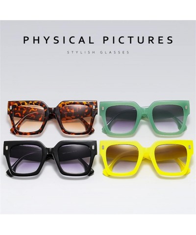 Square Frame Men's And Women's Fashion Sunglasses Outdoor Vacation Sports Driving Sunglasses C $13.85 Sport