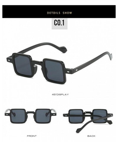 Square Frame Retro Men and Women Fashion Decoration Outdoor Beach Sunglasses (Color : 7, Size : 1) 1 2 $12.44 Square