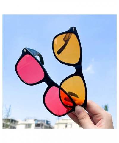 Neon Colors Party Favor Supplies Unisex Sunglasses Pack of 8 Black/Colored Lens $10.12 Rectangular