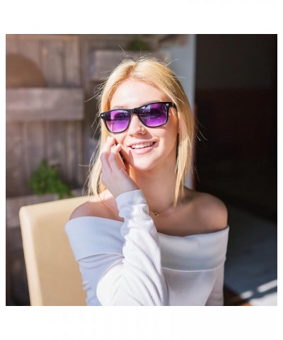 Neon Colors Party Favor Supplies Unisex Sunglasses Pack of 8 Black/Colored Lens $10.12 Rectangular