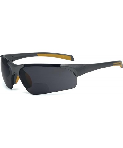 Bifocal Sunglasses Polarized Lenses Bifocals Readers Men Grey Frame +2.00 +1.50 Grey/Grey Lens $14.35 Rectangular