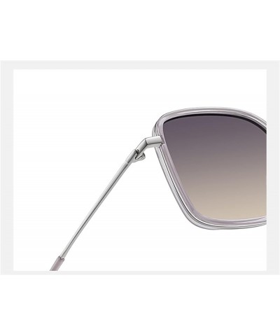 Square Frame Large Frame Women's Sunglasses Outdoor Vacation Sunglasses (Color : A, Size : 1) 1 C $16.90 Square