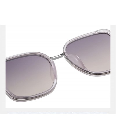 Square Frame Large Frame Women's Sunglasses Outdoor Vacation Sunglasses (Color : A, Size : 1) 1 C $16.90 Square